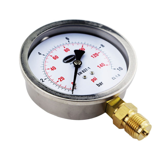Brannan Stainless Steel Case Pressure Gauge