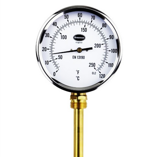 Brannan Black Steel Bimetal Thermometers